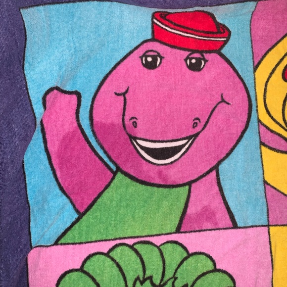 Vintage 1994 Barney & Friends Beach/Bath Towel - Picture 8 of 10
